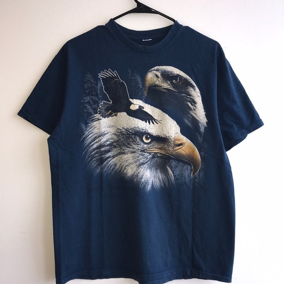 Vintage Bald Eagle Graphic T-Shirt - Picture 1 of 3